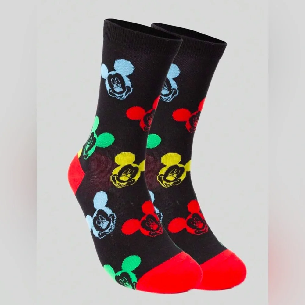•Mickey Mania• Graphic All Over Unisex Mickey Mouse Socks 3 for $21
